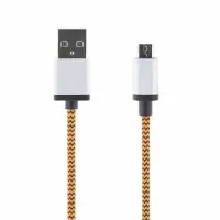 Kaabel mobiiltelefonile  DELTACO Streetz USB 2.0 ""A-micro B"", 1.0m, oranž