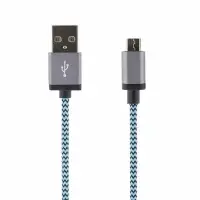 Kaabel mobiiltelefonile  DELTACO Streetz USB 2.0 ""A-micro B"", 1.0m, sinine