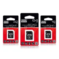 Mälukaart GOODRAM MicroSDHC UHS 1, 64GB, class 10 + adapter