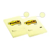 Suureformaadilised märkmepaberid  Post-it 102x152mm ruuduline kollane