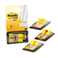 Indeksid Post-it 25,4x43,2mm 50tk/pk allkirjastamiseks sws