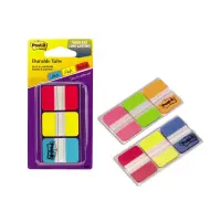 Indeksid Post-it Strong 686 25x38mm 3x22tk, roosa/roheline/oranž