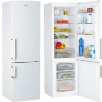 Candy Refrigerator CCBS 618WH/1 Free standing, Combi, Height 185 cm, A+, Fridge net capacity 219 L, Freezer net capacity 81 L, 43 dB, White