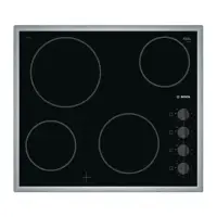Bosch Hob PKE645CA1E Vitroceramic, Number of burners/cooking zones 4, Black,