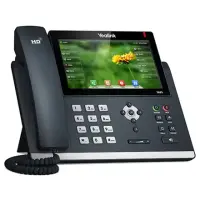 Yealink SIP-T48S IP Phone, 7" 800 x 480-pixel color touch screen with backlight, 16 VoIP accounts