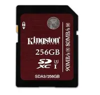 MEMORY SDXC 256GB UHS-I U3/SDA3/256GB KINGSTON