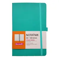Kaustik Dan-Mark Roma, A5, 80l, ruuduline, türkiis