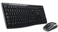 Logitech 920-004518 klaviatuur Hiir kaasa arvatud Universaalne Raadioside QWERTY Vene Must