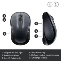 Logitech 910-002142 hiir Kontor Mõlemakäeline Raadioside Optiline 1000 DPI – pilt 11