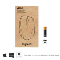 Logitech Marathon M705 hiir Kontor Parempoolne Raadioside Optiline 1000 DPI – pilt 20