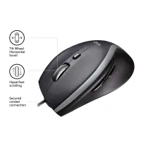 Logitech Corded Mouse M500 hiir Kontor Parempoolne USB tüüp A Laser 1000 DPI – pilt 3
