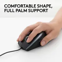 Logitech Corded Mouse M500 hiir Kontor Parempoolne USB tüüp A Laser 1000 DPI – pilt 10