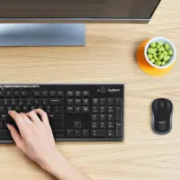 Logitech MK270 klaviatuur Hiir kaasa arvatud Kodu Raadioside QWERTY US rahvusvaheline Must – pilt 2