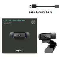 Logitech C920 Pro HD veebikaamera 3 MP 1920 x 1080 pikslit USB Must – pilt 5
