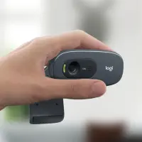 Logitech C270 HD veebikaamera 3 MP 1280 x 720 pikslit USB Hall, Tumehall – pilt 14