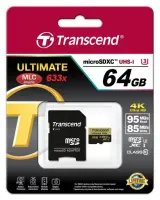 MEMORY MICRO SDXC 64GB W/ADAPT/UHS-3 TS64GUSDU3 TRANSCEND – pilt 5