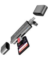 Raidsonic | External card reader with multi-USB connector | External | Micro SDHC, Micro SDXC, microSD 3.0 UHS-I SD, SDHC, SDXC, SD 2.0 UHS-I, MMC | external – pilt 8