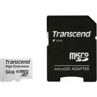 MEMORY MICRO SDXC 64GB W/ADAPT/C10 TS64GUSDXC10V TRANSCEND