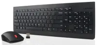 Lenovo | Essential | Essential Wireless Keyboard and Mouse Combo - US English with Euro symbol | Keyboard and Mouse Set | Wireless | Mouse included | US | Black | Numeric keypad | Wireless connection