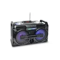 iDance Black, Bluetooth Speaker with Disco Lighting