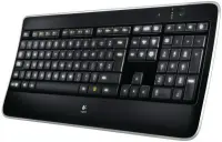 Logitech Wireless Illuminated Keyboard K800 klaviatuur Universaalne Raadioside QWERTY Inglise Must – pilt 2