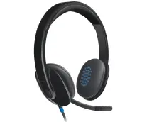 Logitech H540 USB Kõrvaklapp Juhtmega ühendatud Peavõru Kontor/kõnekeskus USB tüüp A Must – pilt 20