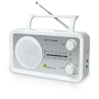 Muse M-05SW White, 4-band portable radio, AUX in
