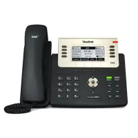 Yealink SIP-T27G IP Phone, 3.66" 240x120-pixel graphical LCD with backlight, 6 VoIP accounts