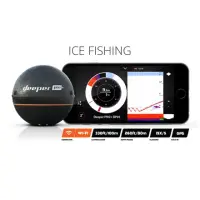 Deeper Smart Fishfinder Sonar Pro+, Wifi+GPS for iOS, Android Black