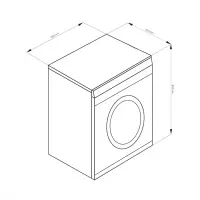 LG Washing machine F2J7HY1W Front loading, Washing capacity 7 kg, 1200 RPM, Direct drive, A+++-10%, Depth 45 cm, Width 60 cm, White, LED, Steam function, Display, Wi-Fi – pilt 6