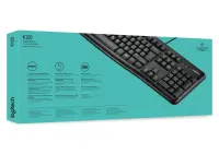 LOGI K120 Corded Keyboard black OEM US – pilt 3