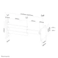 Neomounts FPMA-W830 telerikinnitus 68,6 cm (27") Hõbe – pilt 18