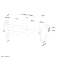 Neomounts FPMA-W830BLACK telerikinnitus 68,6 cm (27") Must – pilt 21
