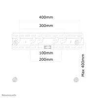 Neomounts LED-W040 telerikinnitus 132,1 cm (52") Must – pilt 7