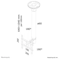 Neomounts FPMA-C200BLACK telerikinnitus 101,6 cm (40") Must – pilt 7