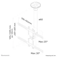Neomounts FPMA-C400SILVER telerikinnitus 152,4 cm (60") Hõbe – pilt 6