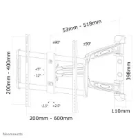 Neomounts LED-W700SILVER telerikinnitus 152,4 cm (60") Hõbe – pilt 18