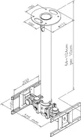 Neomounts FPMA-C200D telerikinnitus 101,6 cm (40") Must – pilt 4