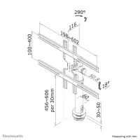 Neomounts FPMA-D1200BLACK telerikinnitus 152,4 cm (60") Must