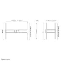Neomounts LFD-W1500 telerikinnitus 2,54 m (100") Must – pilt 4