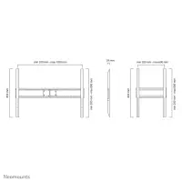 Neomounts LFD-W1500 telerikinnitus 2,54 m (100") Must – pilt 6