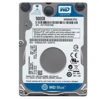 HDD|WESTERN DIGITAL|Blue|500GB|SATA 3.0|16 MB|5400 rpm|2,5"|Thickness 7mm|WD5000LPCX