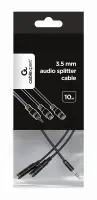 CABLE AUDIO SPLITTER 3.5MM/10CM WHT CCA-415-0.1M GEMBIRD – pilt 2