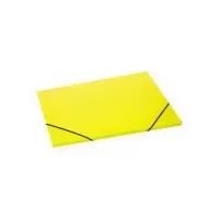 Kummiga mapp Multi-S, A4/ 8-19 mm, tugev reljeef. plast, kollane