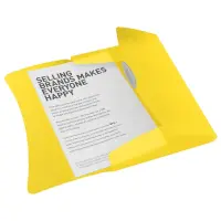 Kummiga mapp Esselte VIVIDA A4 PP, kollane