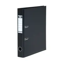 Registraator ELBA Strong-Line A4 50mm PP tugevdusribaga, must