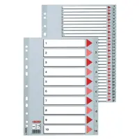 Vahelehed Esselte A4 plastik 1-5