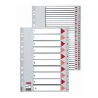 Vahelehed Esselte A4 plastik 1-10