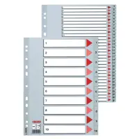 Vahelehed Esselte A4 plastik 1-12