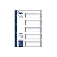 Vahelehed Forpus A4 plast 1-5